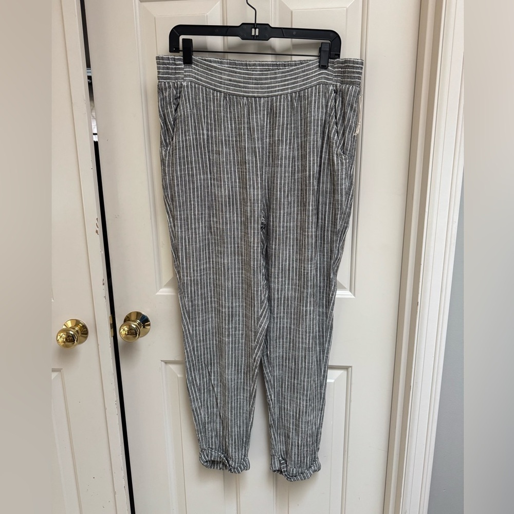 Splendid Viscose/Linen Stripe Pants